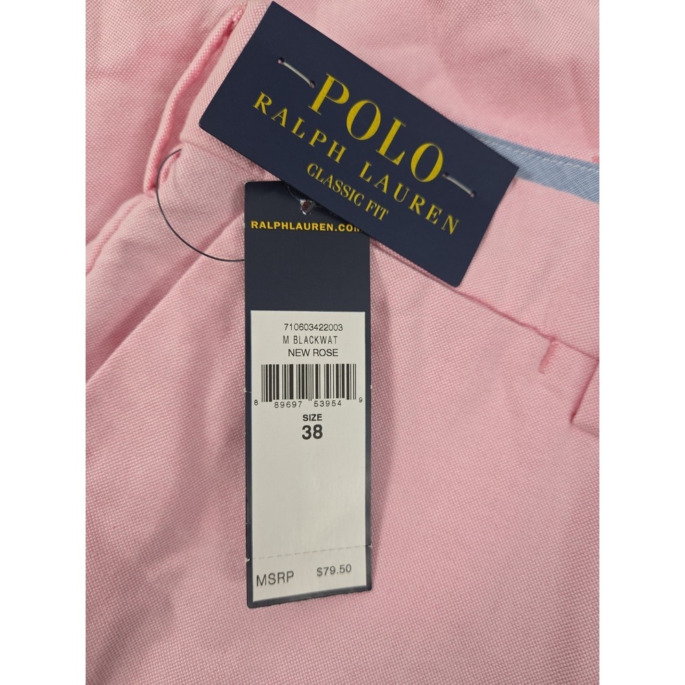 Polo Ralph Lauren Dress Shorts Classic Fit Rose Pink 38 Preppy Golf Yacht NEW